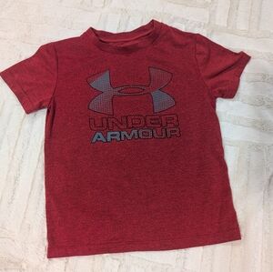 Under Armour Kids Heathered Red Tee